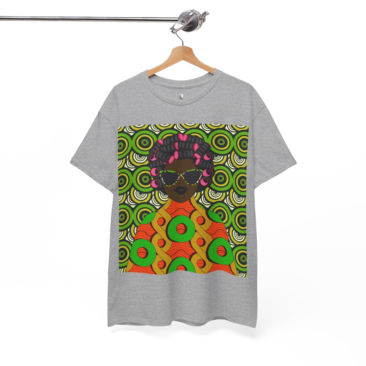 Chantal Circles Unisex T-Shirt for African Art Lovers, Afrocentric Clothing, African Heritage Top, Tee for Men and Women