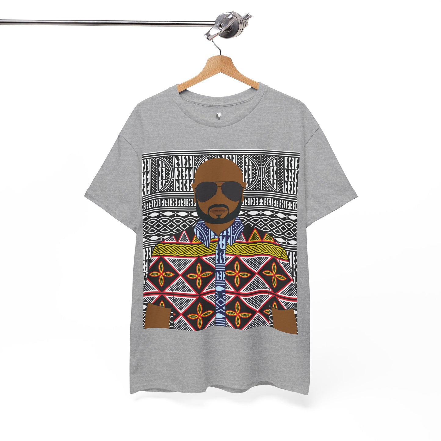 Le Monsieur Yellow Toghu on BW Ndop Unisex Heavy Cotton Tee