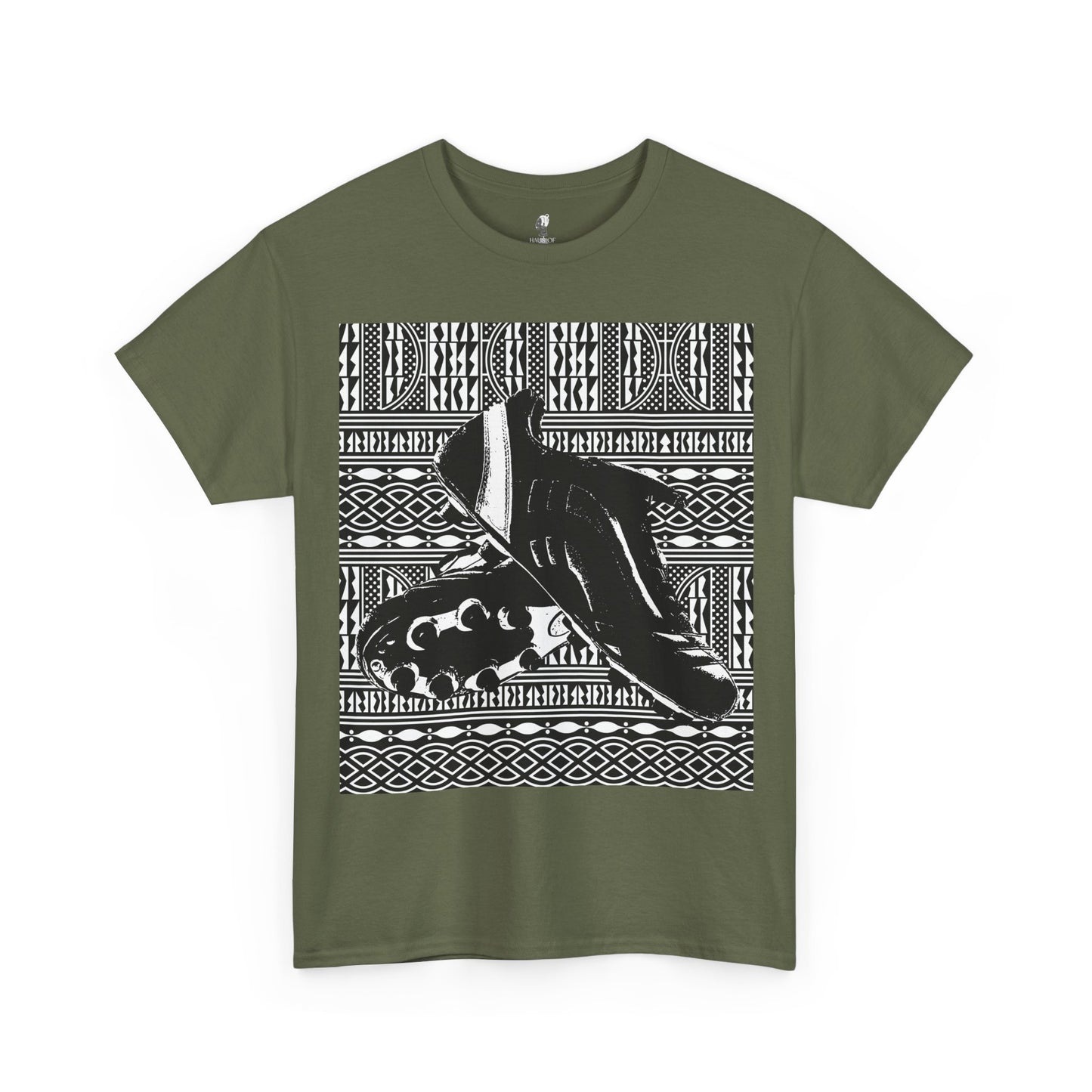 GOAL!! - BW Soccer Shoes on BW Ndop with Back Design Unisex Heavy Cotton Tee