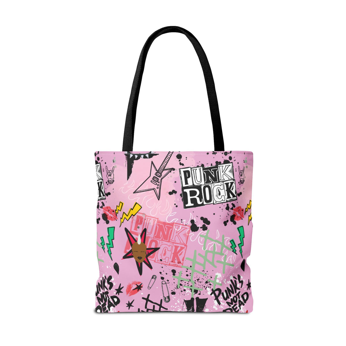 Anum in Punk and Pink Punkitude Two-Sided Design Tote Bag (AOP)