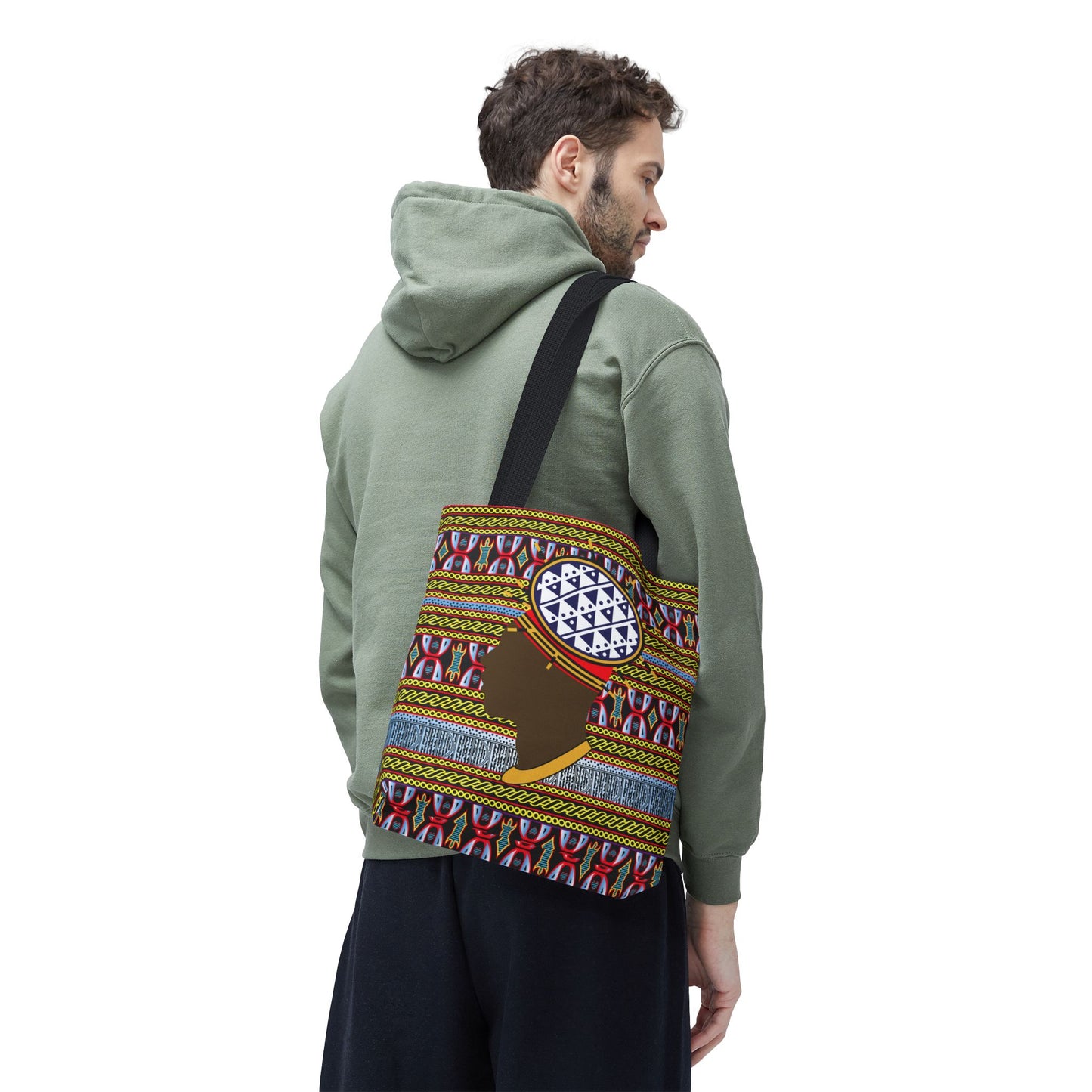 Cameroon Ndop Man Canvas Tote Bag