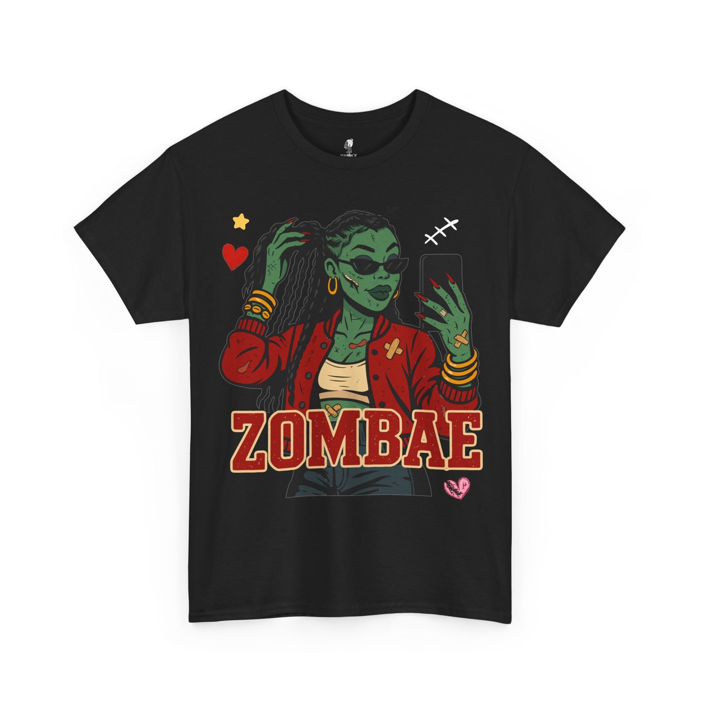 Zombae Unisex Tee - Halloween T-Shirt, Unisex Shirt, Funny Cute Top, Heavy Cotton Apparel, Halloween Costume, Zombie Lover Gift, Horror