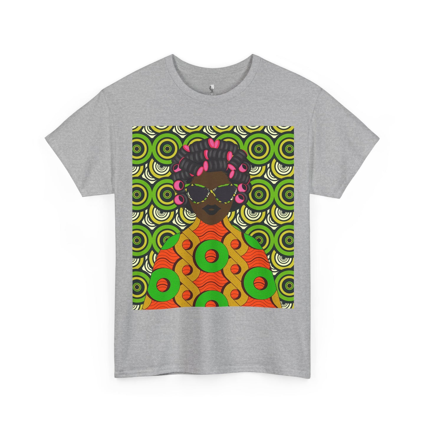 Chantal Circles Unisex T-Shirt for African Art Lovers, Afrocentric Clothing, African Heritage Top, Tee for Men and Women