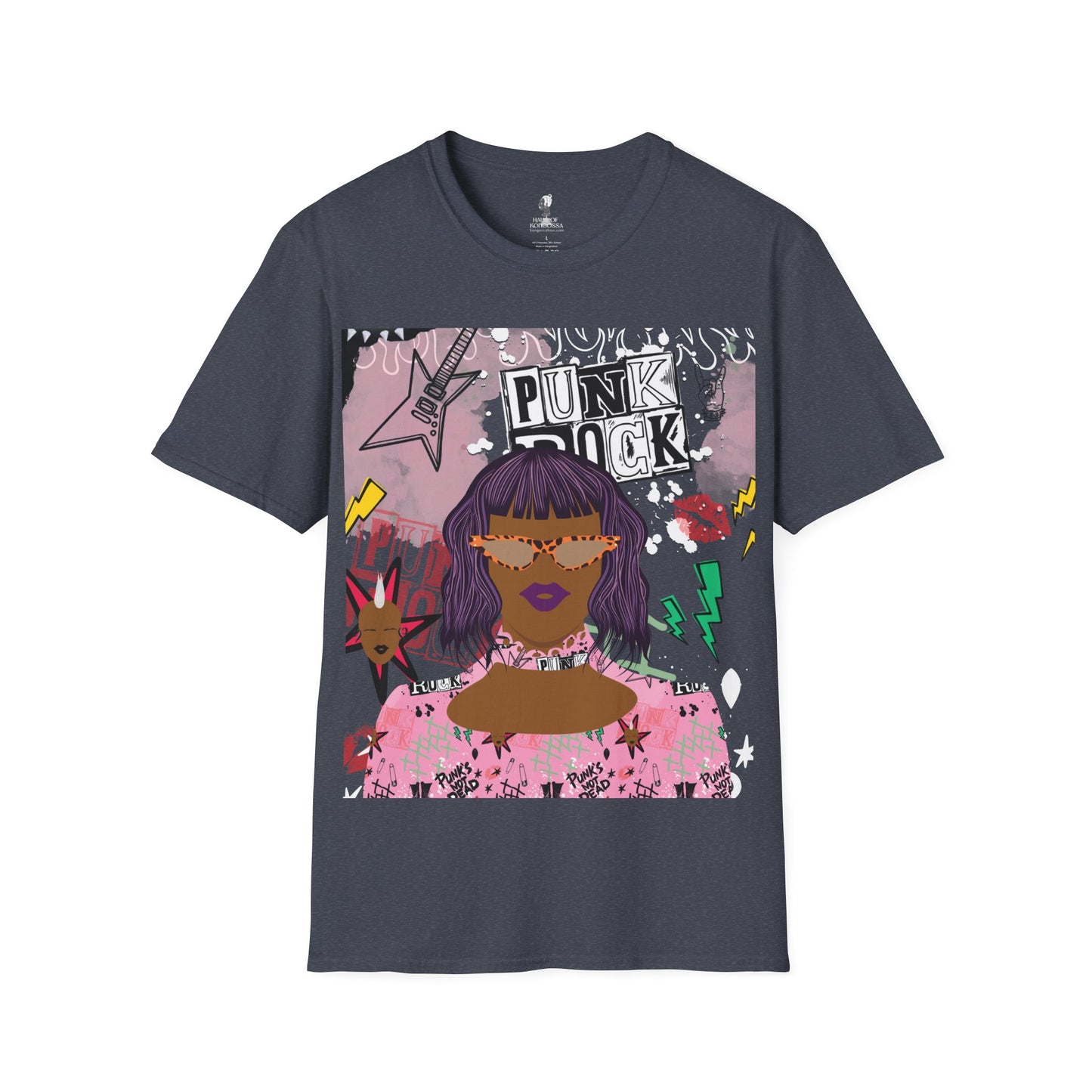 Anum in Punk  - With Back Design - Unisex Softstyle T-Shirt