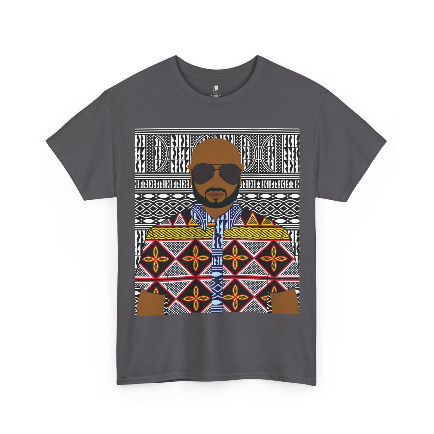 Le Monsieur Yellow Toghu on BW Ndop Unisex Heavy Cotton Tee