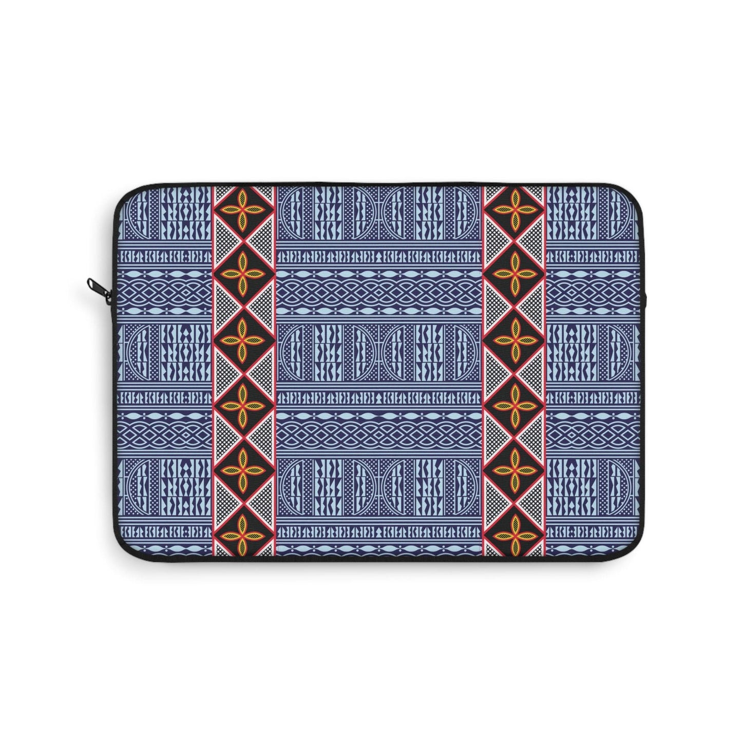 Ndop/Toghu Mixed African Laptop Sleeve: Two Sided Polyester Fabric