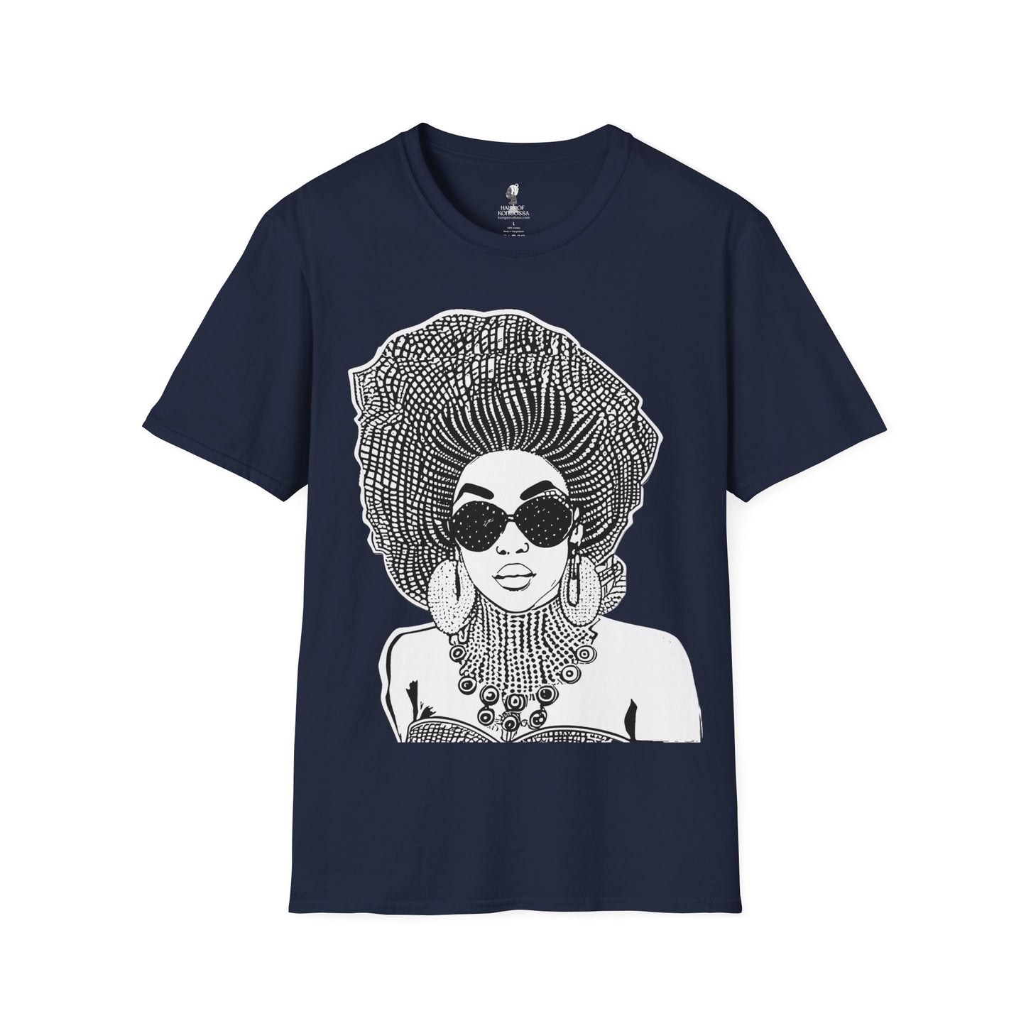 Madame Headtie(BW) -  Unisex Softstyle T-shirt