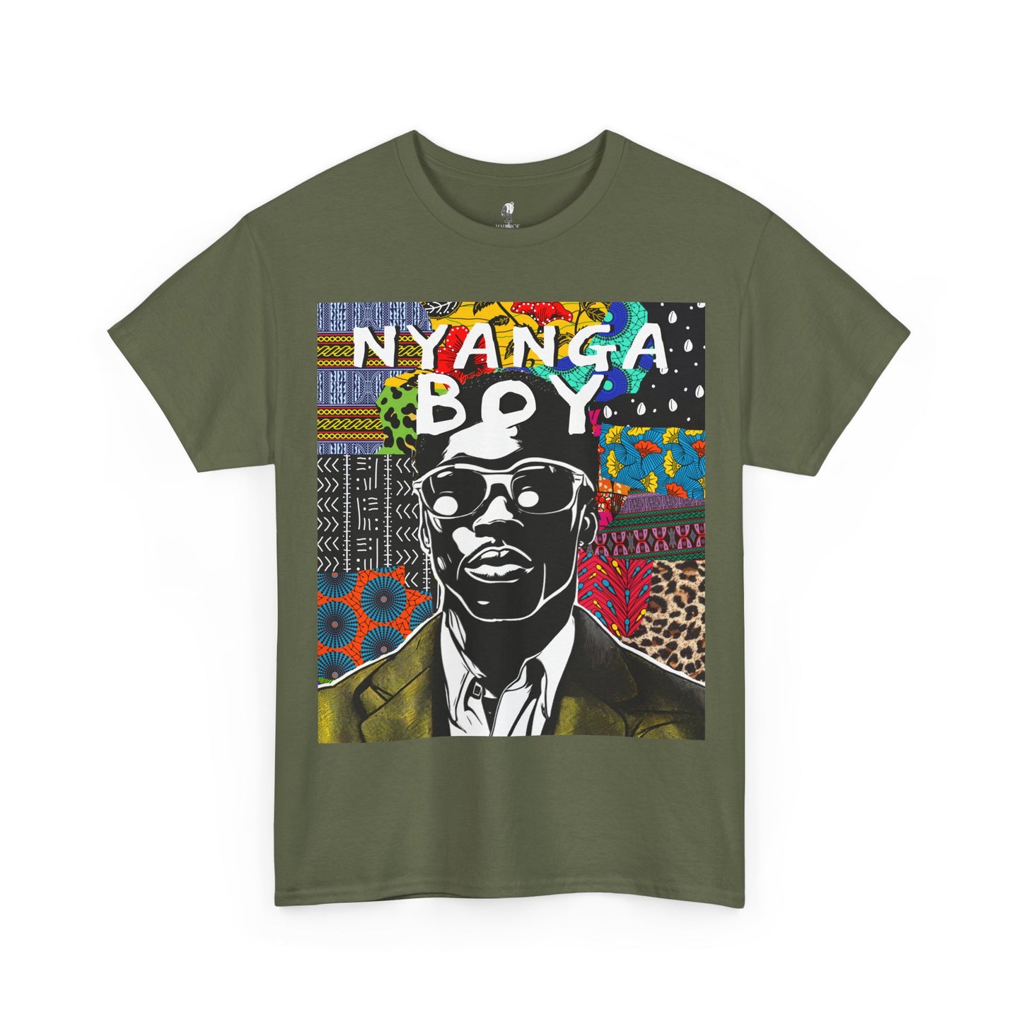 Nyanga Boy Unisex T-Shirt for African Art Lovers, Afrocentric Clothing, African Heritage Top, Tee for Men and Women - Front Design