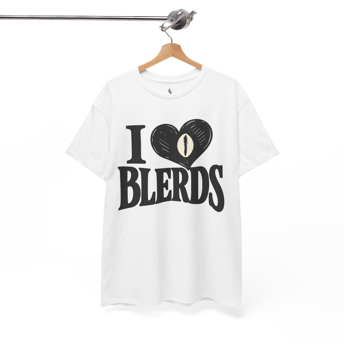 I Heart Blerds Unisex Heavy Cotton T-Shirt | Nerd Pride Tee, Geek Culture