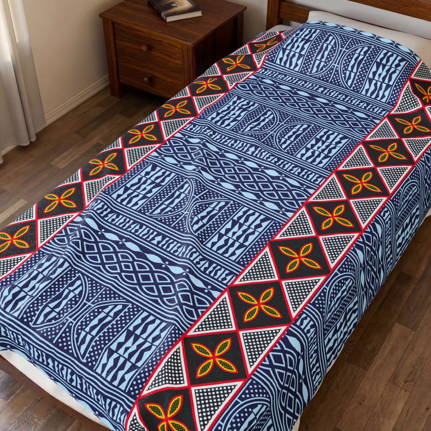 Ndop - Toghu Mixed Velveteen Plush Blanket