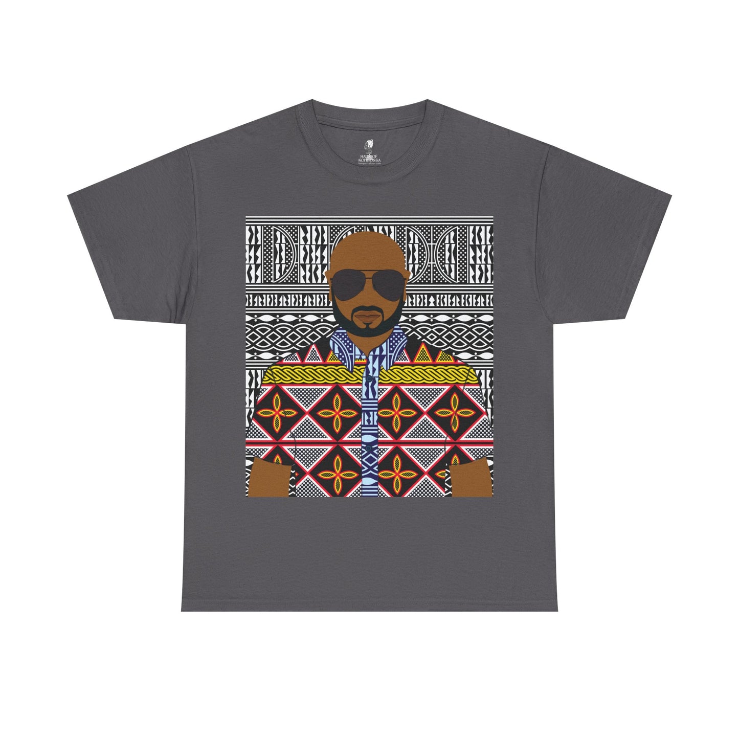 Le Monsieur Yellow Toghu on BW Ndop Unisex Heavy Cotton Tee