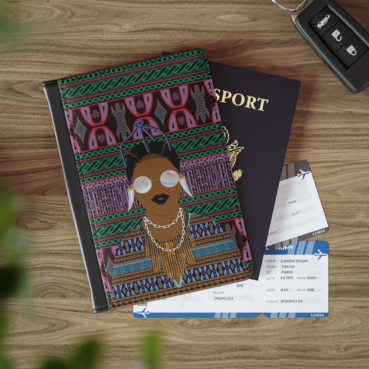 Manyi - Purple Toghu Passport Cover