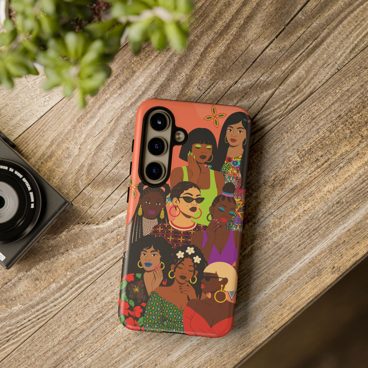 Black Girl Magic Collage Phone Case, African Art Design, Stylish Protective Cover for Samsung and iPhone, Unique Accessory, Gift Idea