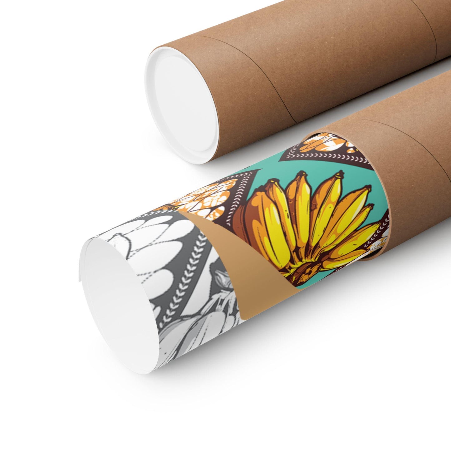 Havana Banana on White Bananas Premium Matte Vertical Posters