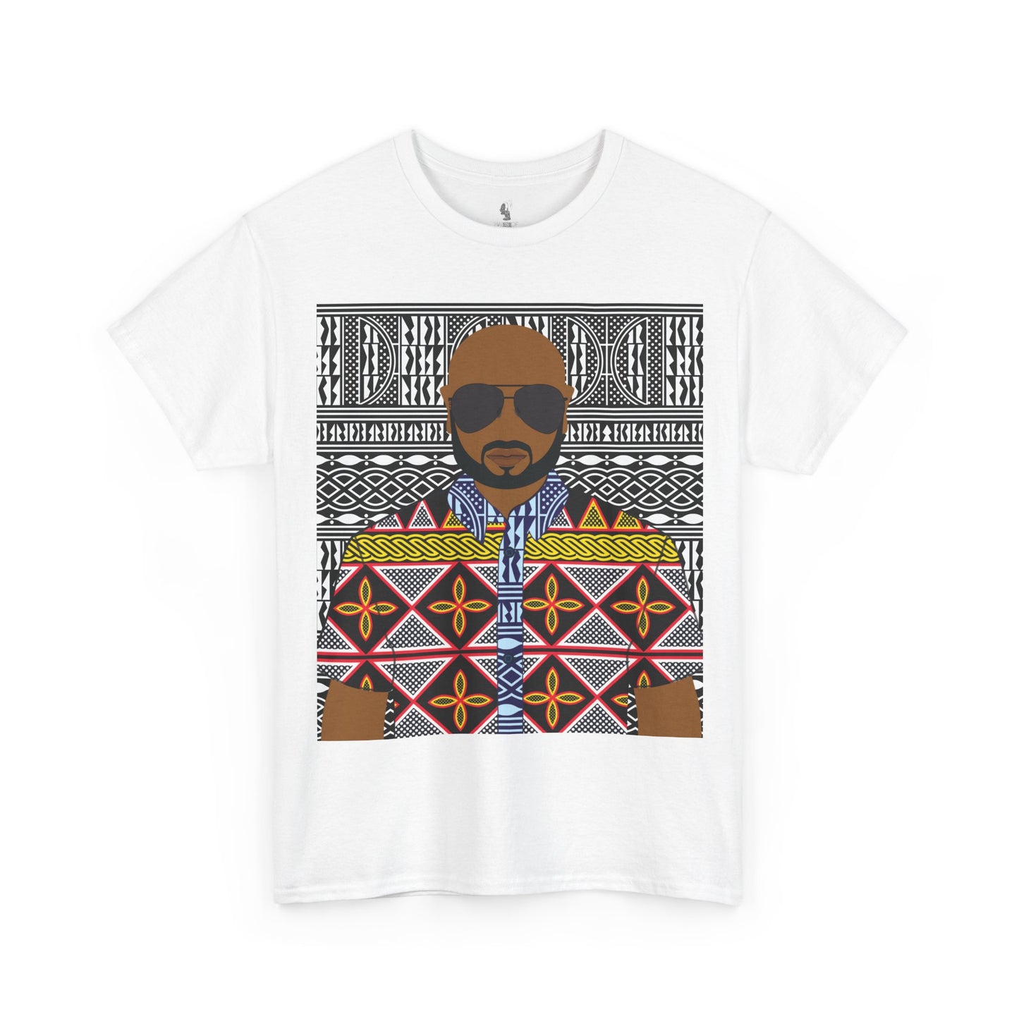 Le Monsieur Yellow Toghu on BW Ndop Unisex Heavy Cotton Tee