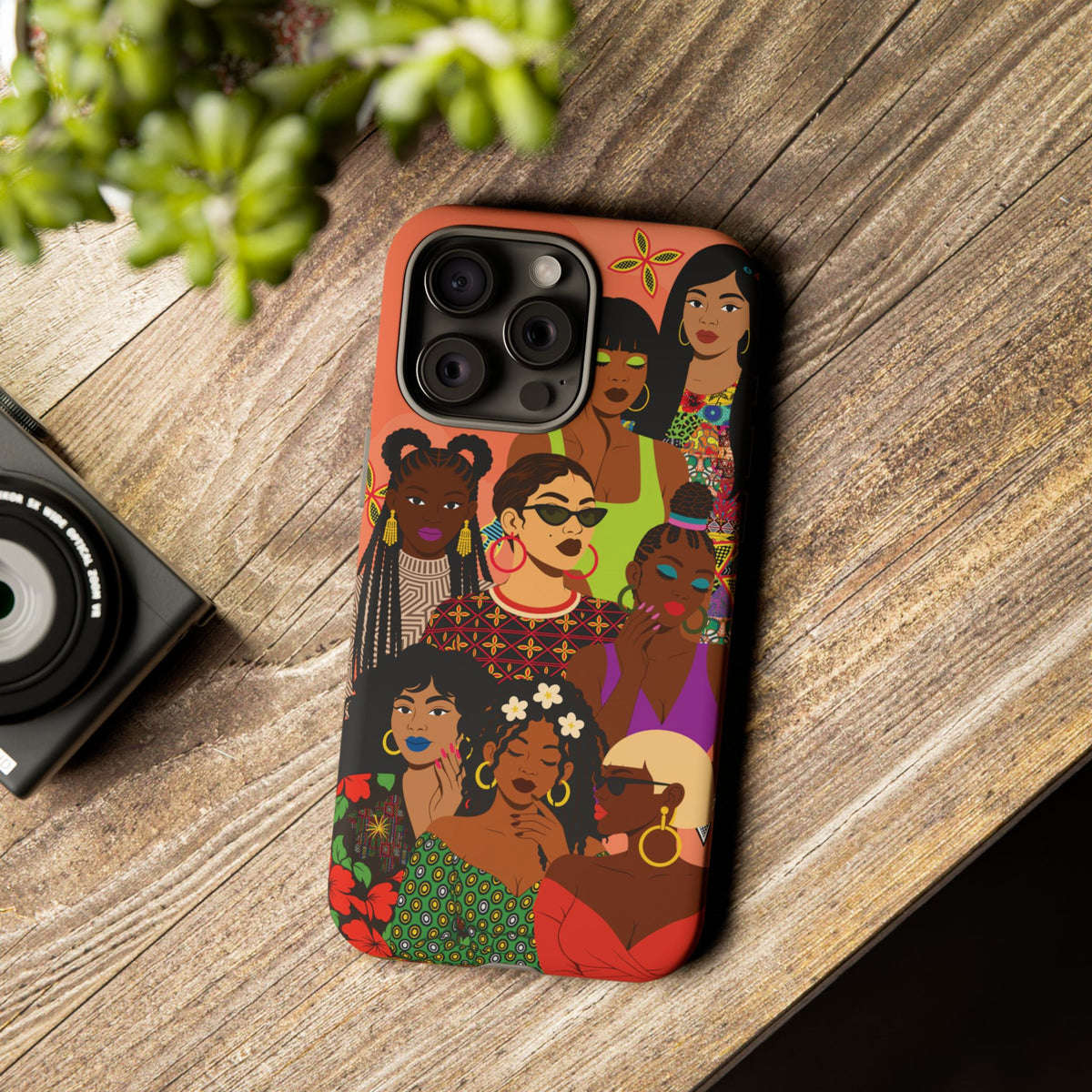 Black Girl Magic Collage Phone Case, African Art Design, Stylish Protective Cover for Samsung and iPhone, Unique Accessory, Gift Idea