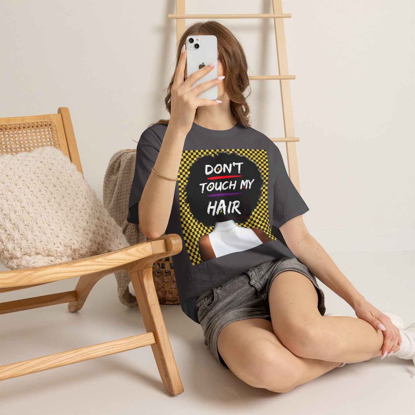Don't Touch My Hair Unisex Heavy Cotton Tee