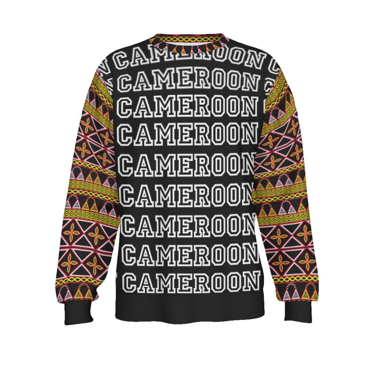 Cameroon Toghu Print Sweatshirt: Unisex Scuba Fabric