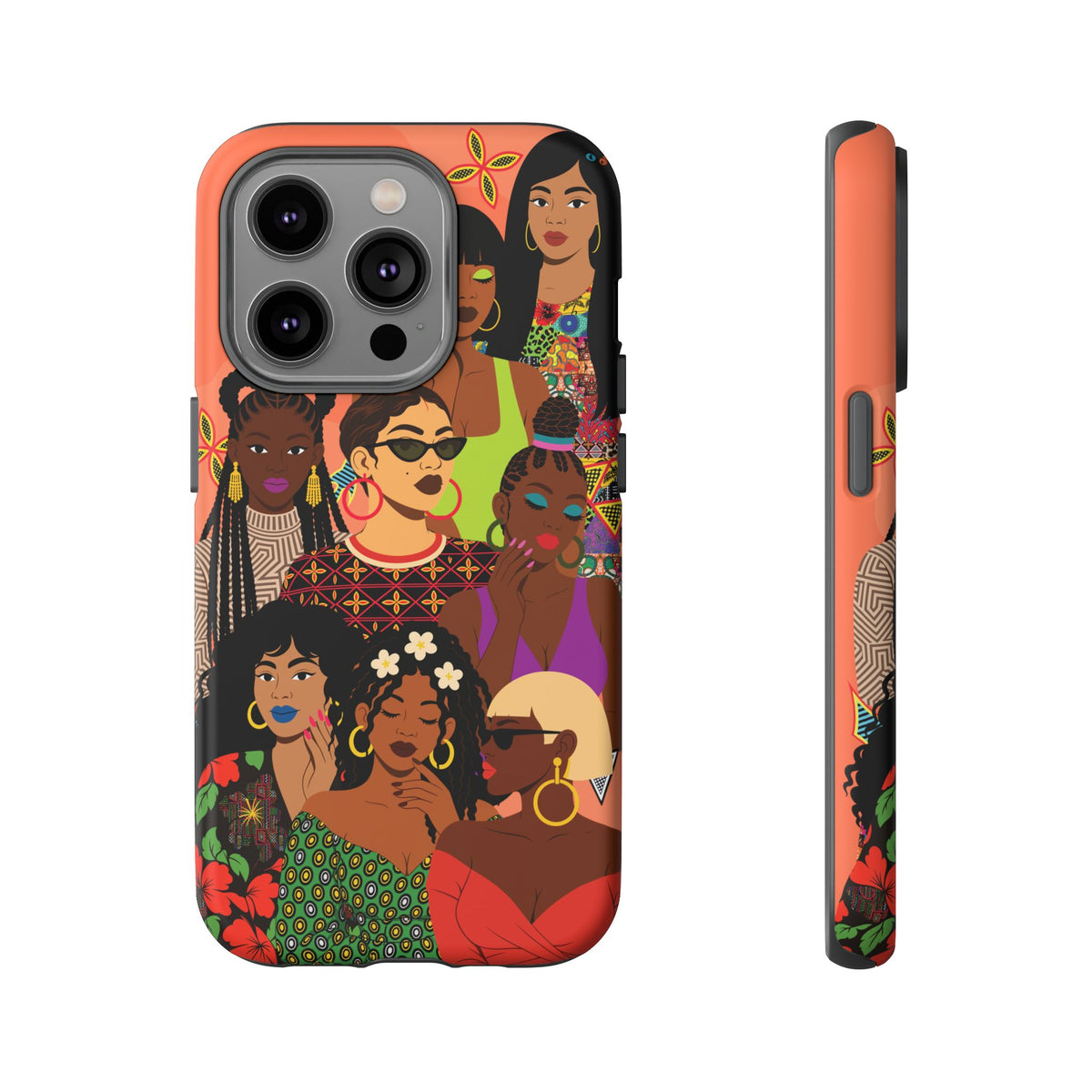 Black Girl Magic Collage Phone Case, African Art Design, Stylish Protective Cover for Samsung and iPhone, Unique Accessory, Gift Idea
