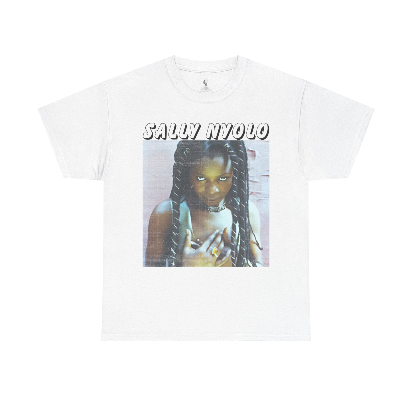 Sally Nyongo Unisex Heavy Cotton Tee - African Inspired T-Shirt, Ethnic Print Tee, Unisex Graphic Tee, Afrocentric Clothing