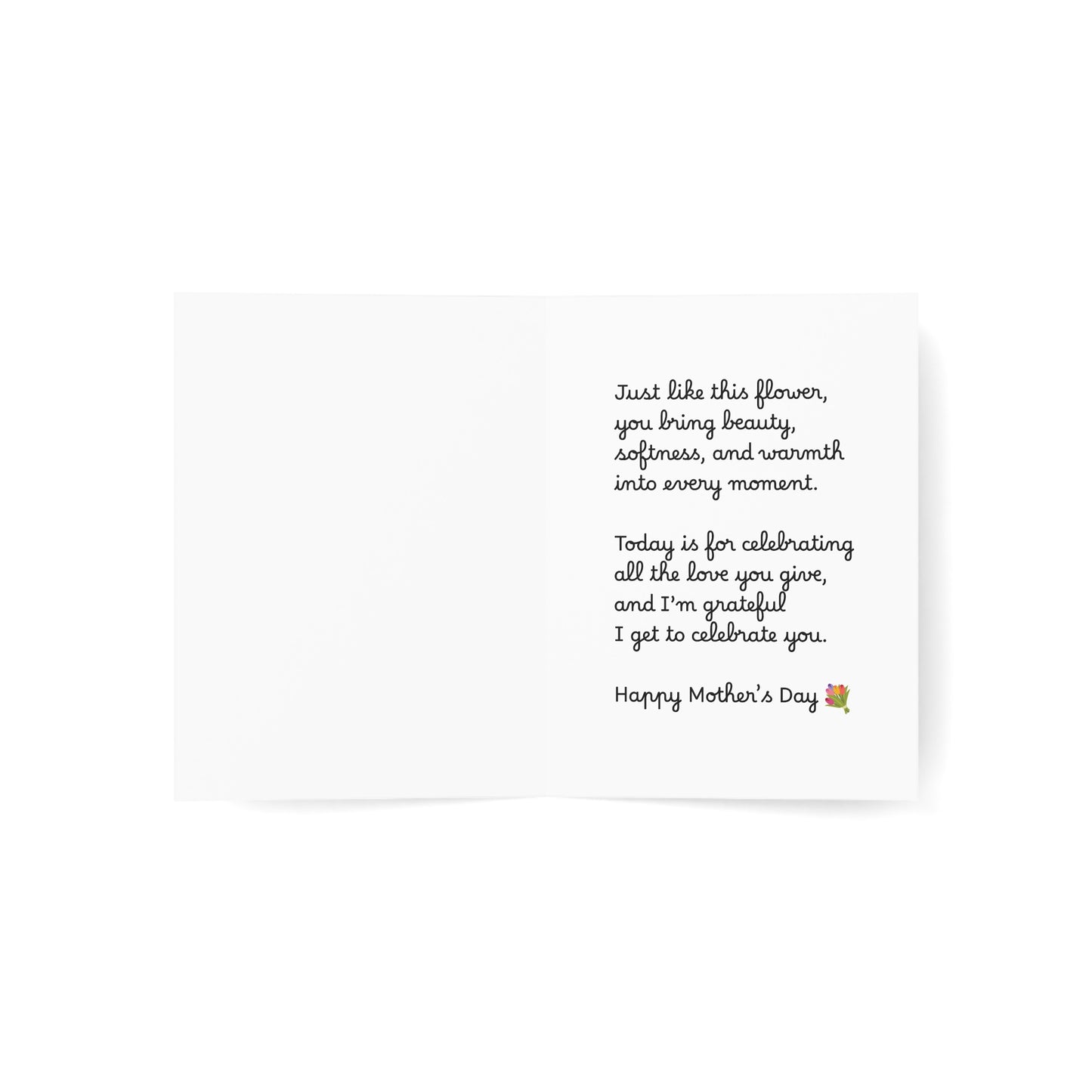 Floral Reverie Mother's Day Greeting Card, Floral Greeting with Envelope (1pc, 10pcs)