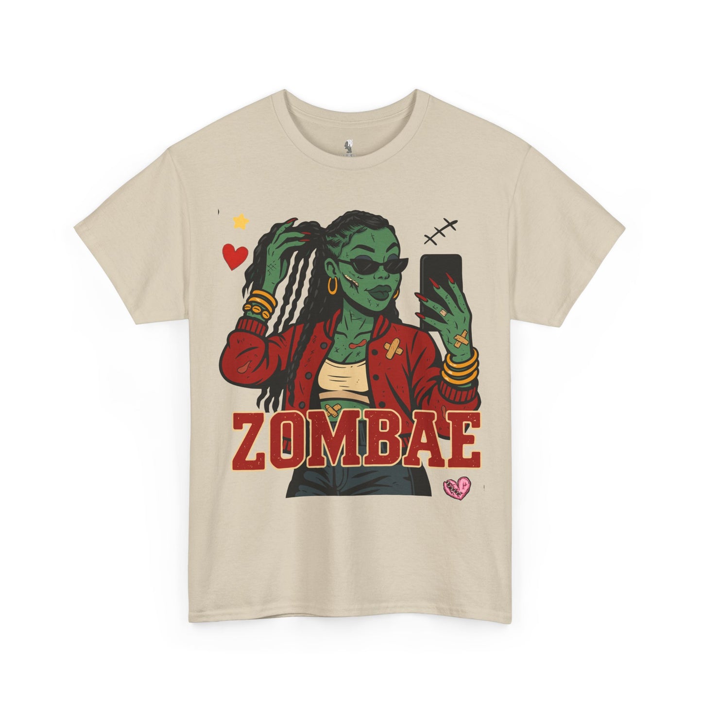 Zombae Unisex Tee - Halloween T-Shirt, Unisex Shirt, Funny Cute Top, Heavy Cotton Apparel, Halloween Costume, Zombie Lover Gift, Horror