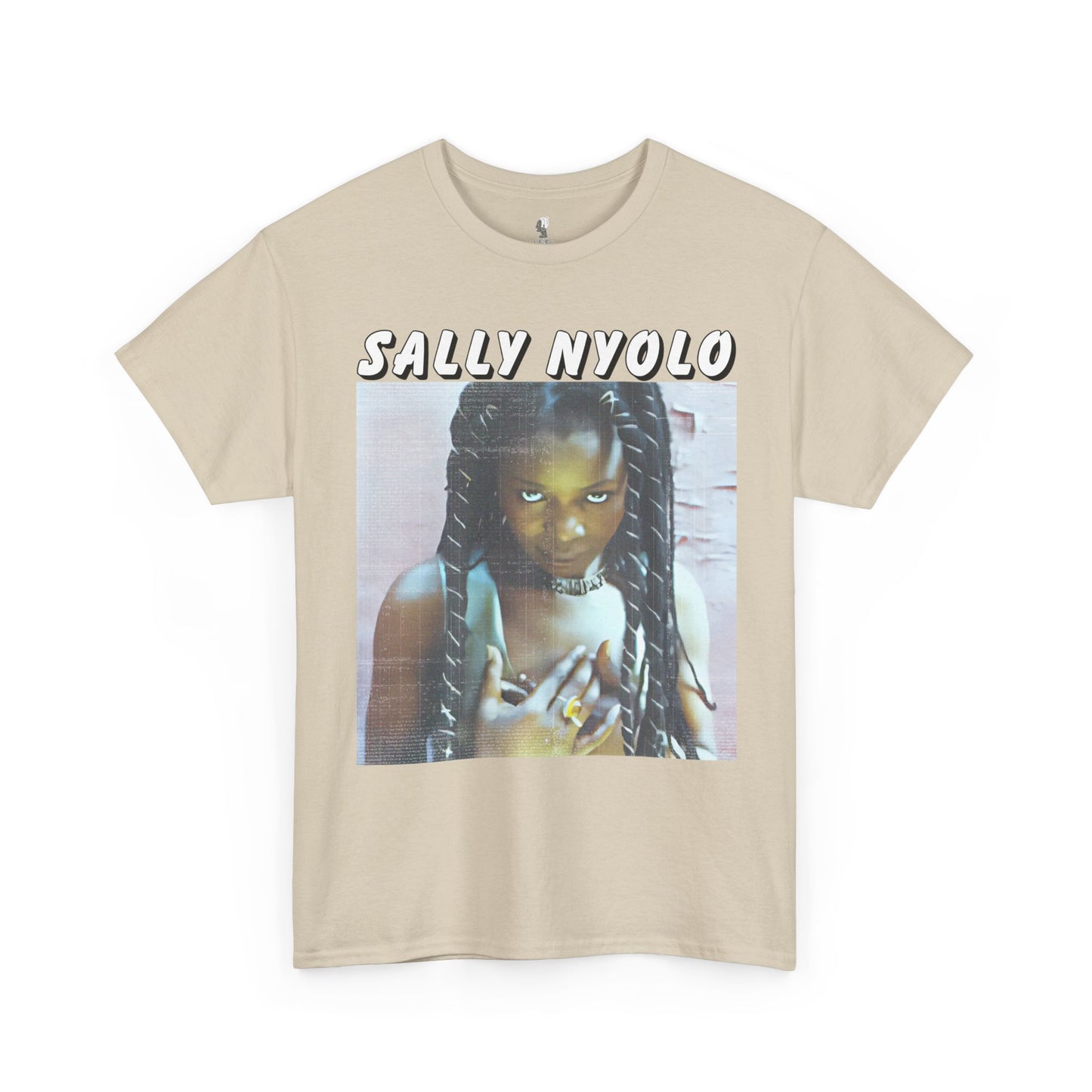 Sally Nyongo Unisex Heavy Cotton Tee - African Inspired T-Shirt, Ethnic Print Tee, Unisex Graphic Tee, Afrocentric Clothing