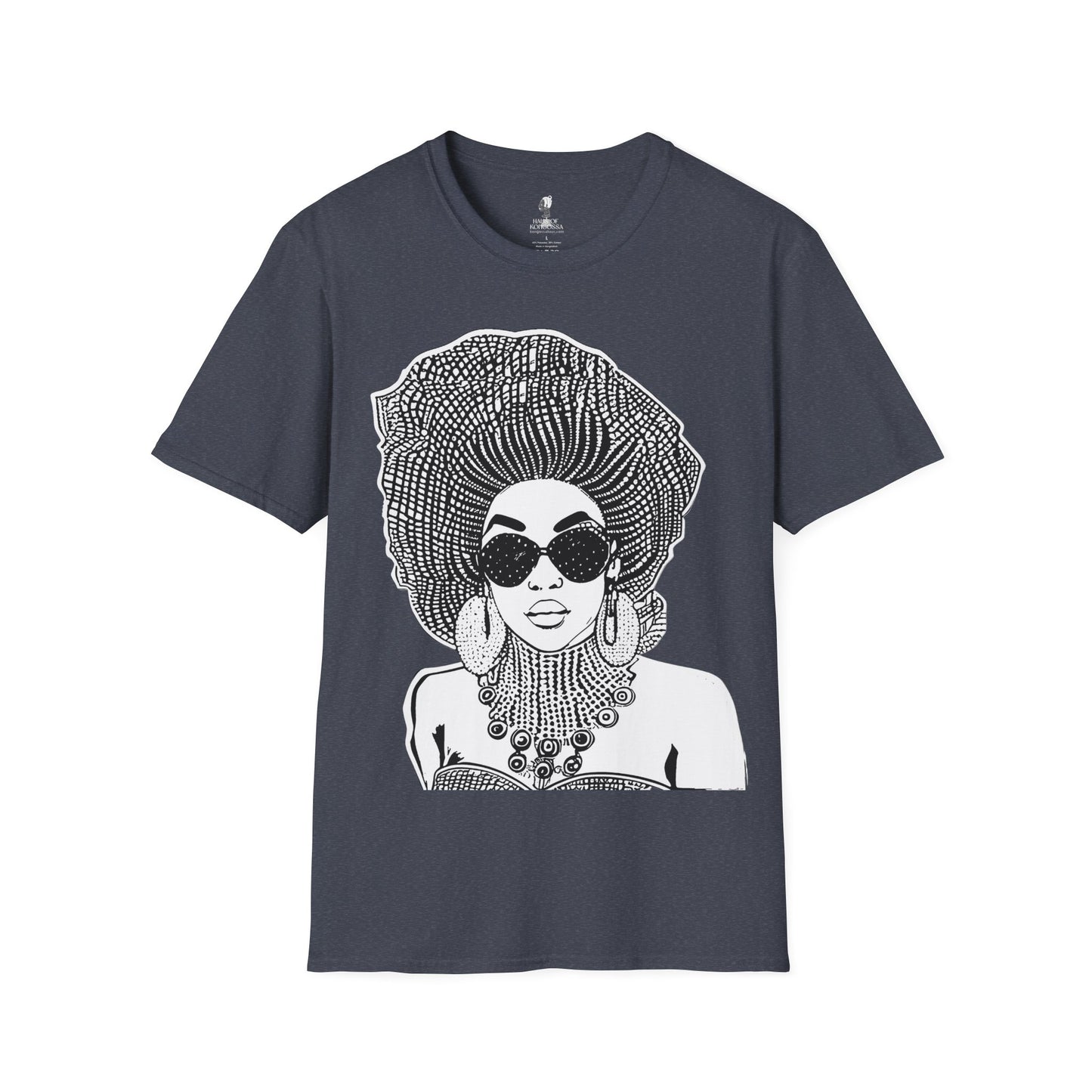 Madame Headtie(BW) -  Unisex Softstyle T-shirt