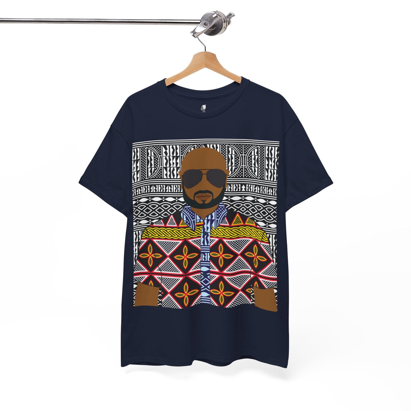 Le Monsieur Yellow Toghu on BW Ndop Unisex Heavy Cotton Tee