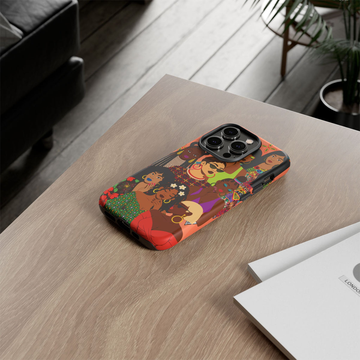 Black Girl Magic Collage Phone Case, African Art Design, Stylish Protective Cover for Samsung and iPhone, Unique Accessory, Gift Idea