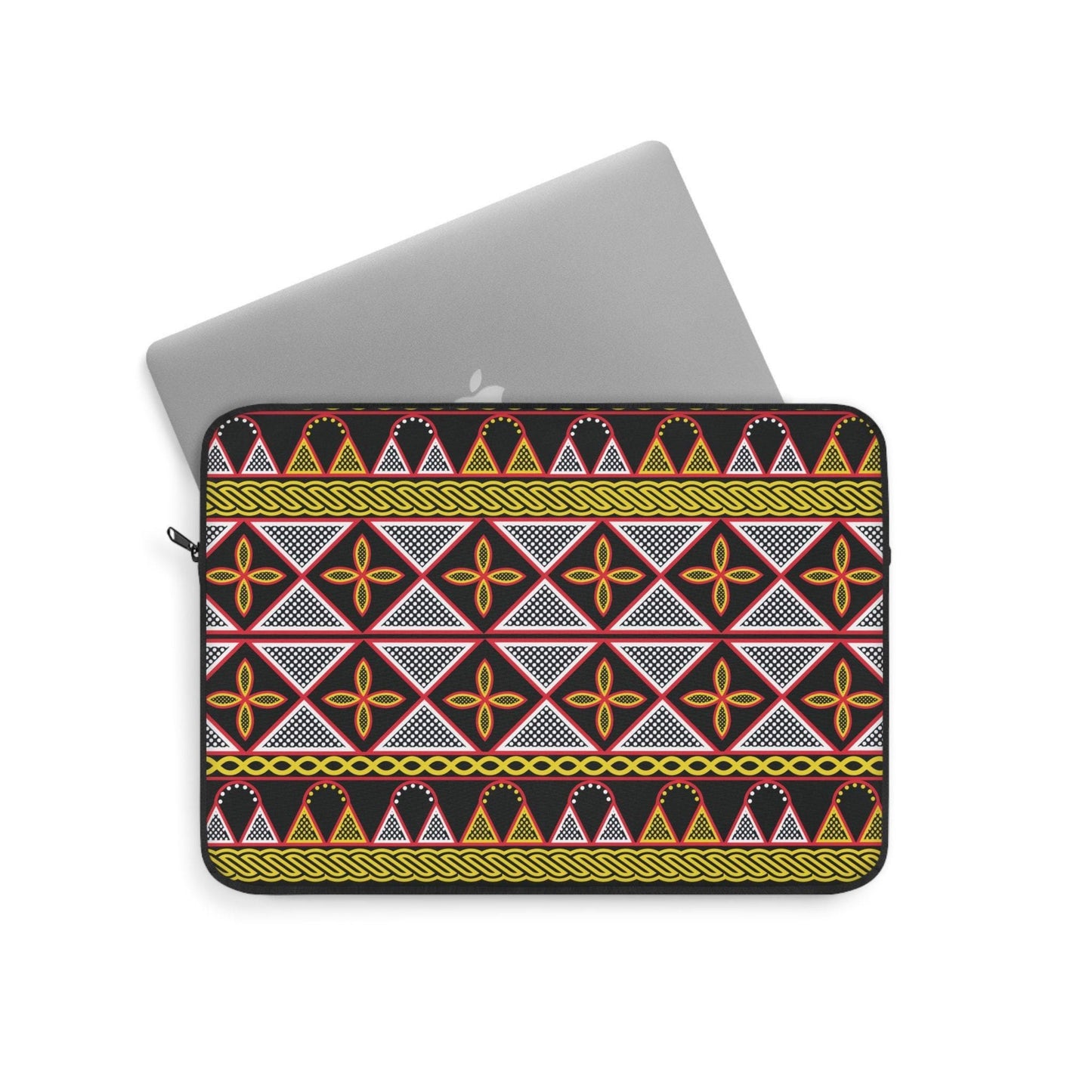 Yellow Toghu African Laptop Sleeve - Front Print, Pro Macbook Air Sleeve