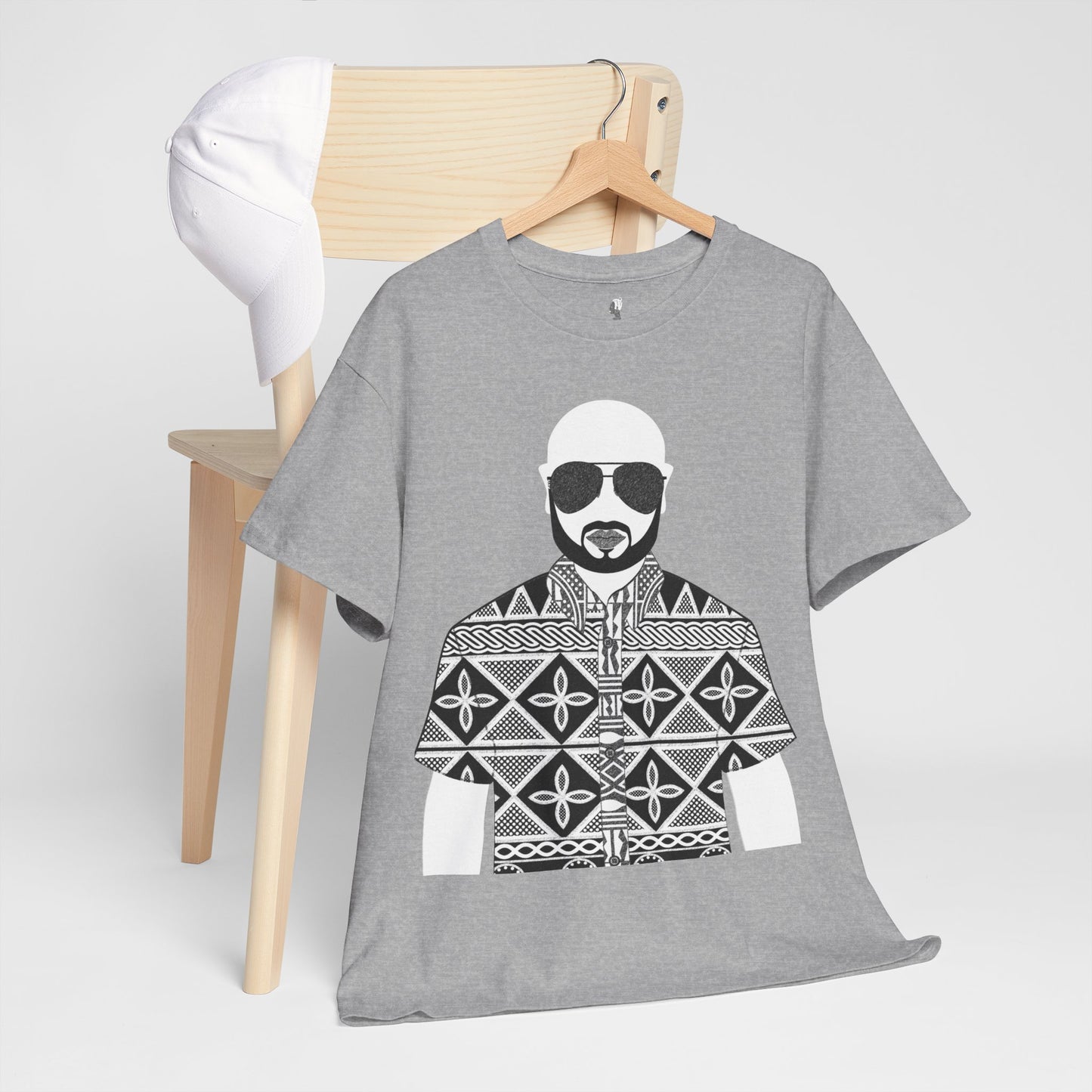 Le Monsieur(BW) in Toghu Unisex Heavy Cotton Tee