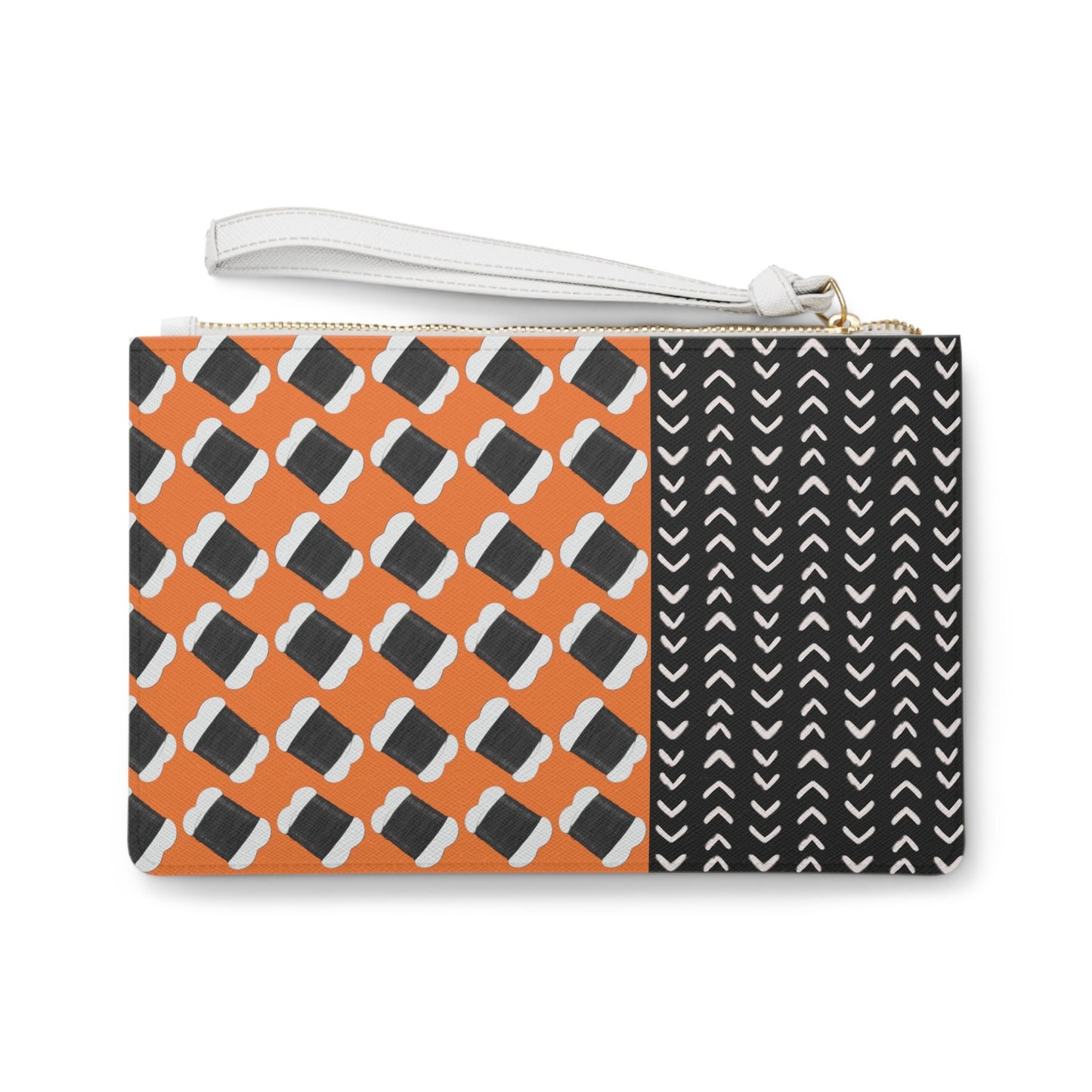 Hair Thread - Orange Wristlet Clutch Bag