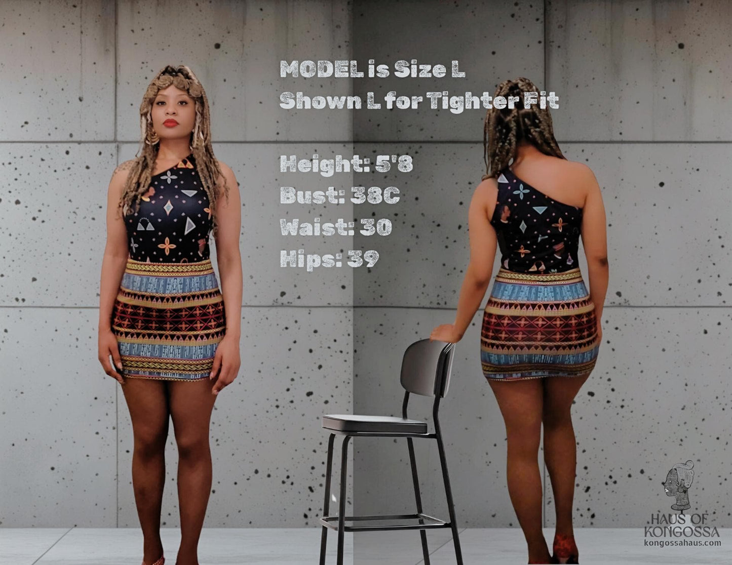 Ankara Mini Skirt: High Waist African Print, Stretchy Fabric, Ready to Ship