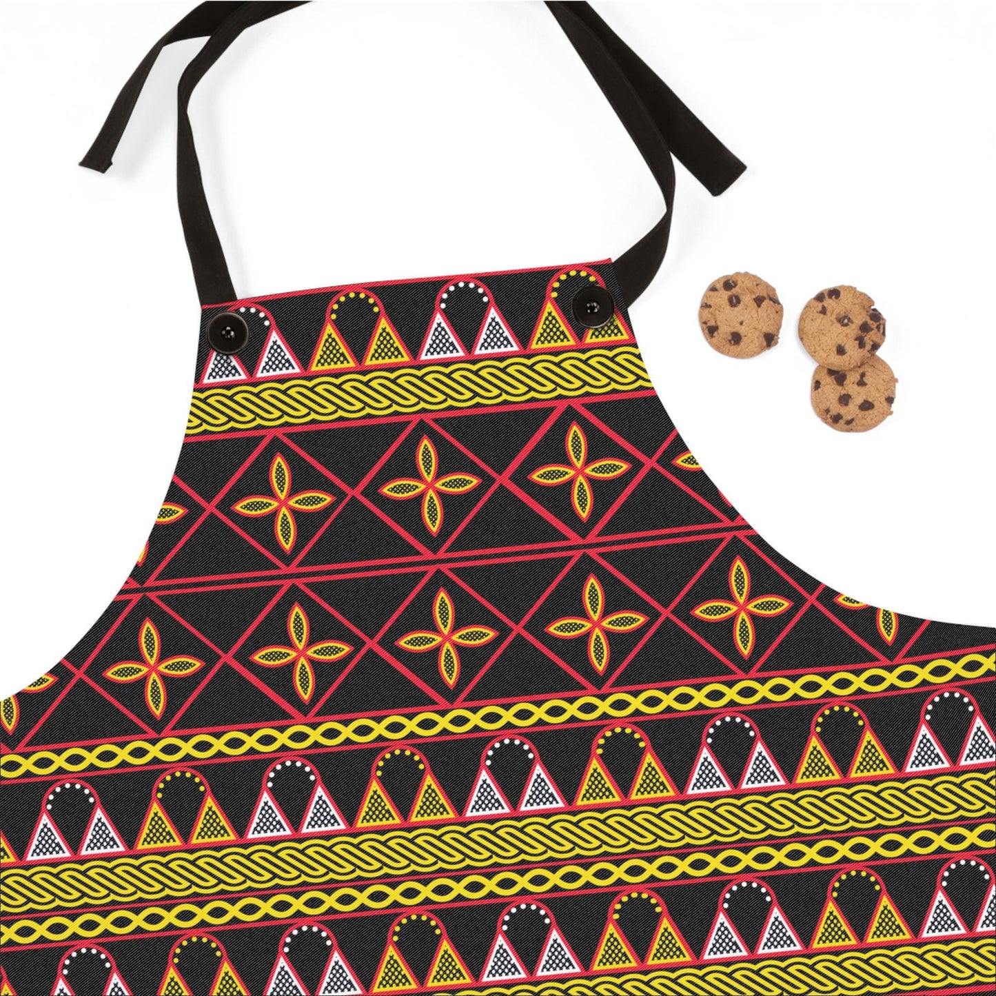 Toghu Print Kitchen Apron - Retro Chef Style, Cooking Gift