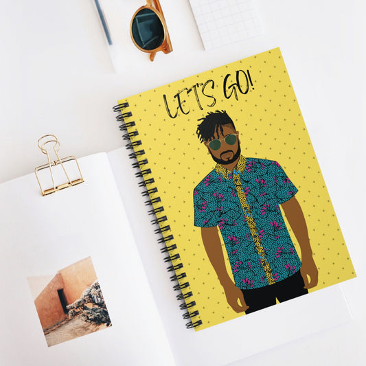 Pascale on the GO Spiral Notebook, Front Cover Print - Ruled Lines