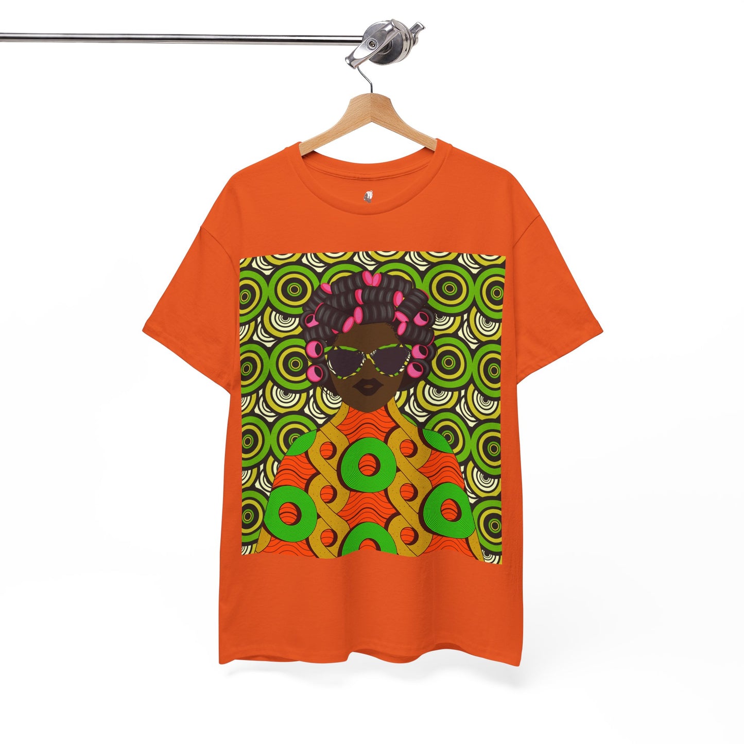 Chantal Circles Unisex T-Shirt for African Art Lovers, Afrocentric Clothing, African Heritage Top, Tee for Men and Women