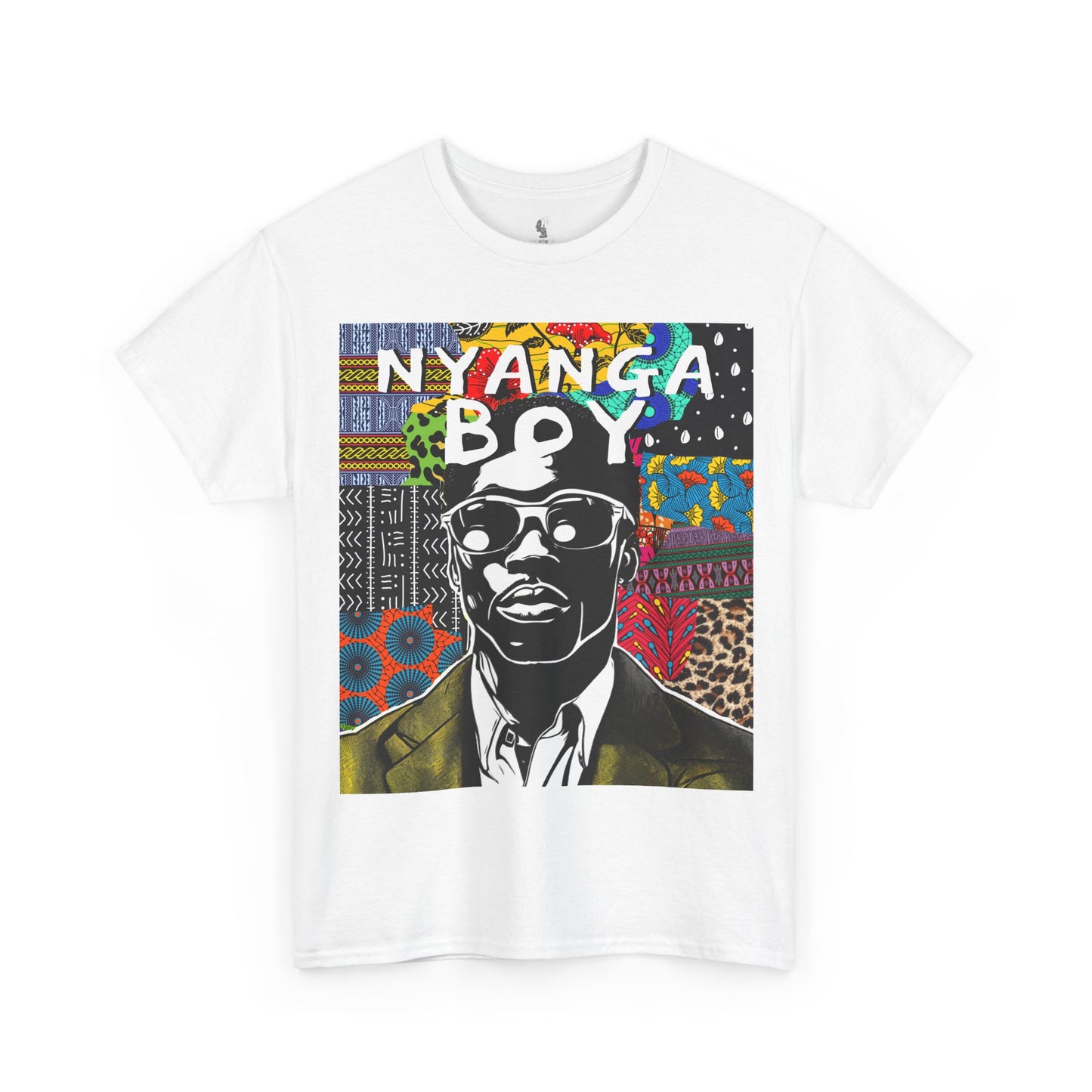 Nyanga Boy Unisex T-Shirt for African Art Lovers, Afrocentric Clothing, African Heritage Top, Tee for Men and Women - Front Design