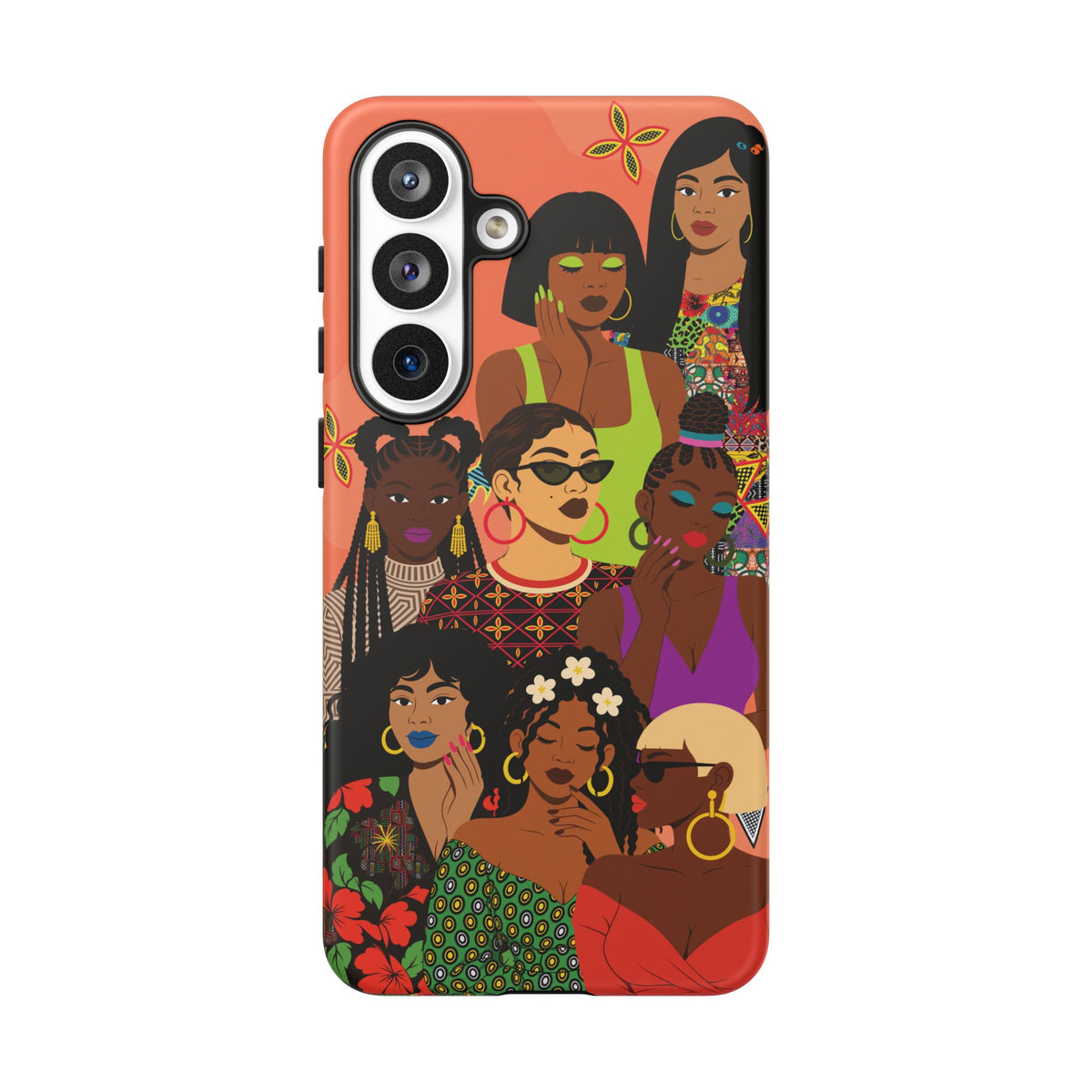 Black Girl Magic Collage Phone Case, African Art Design, Stylish Protective Cover for Samsung and iPhone, Unique Accessory, Gift Idea