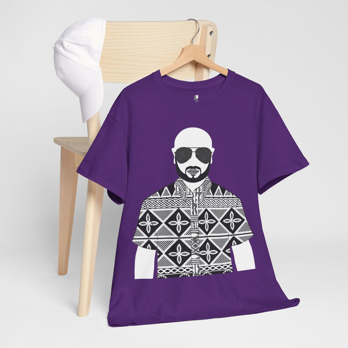 Le Monsieur(BW) in Toghu Unisex Heavy Cotton Tee