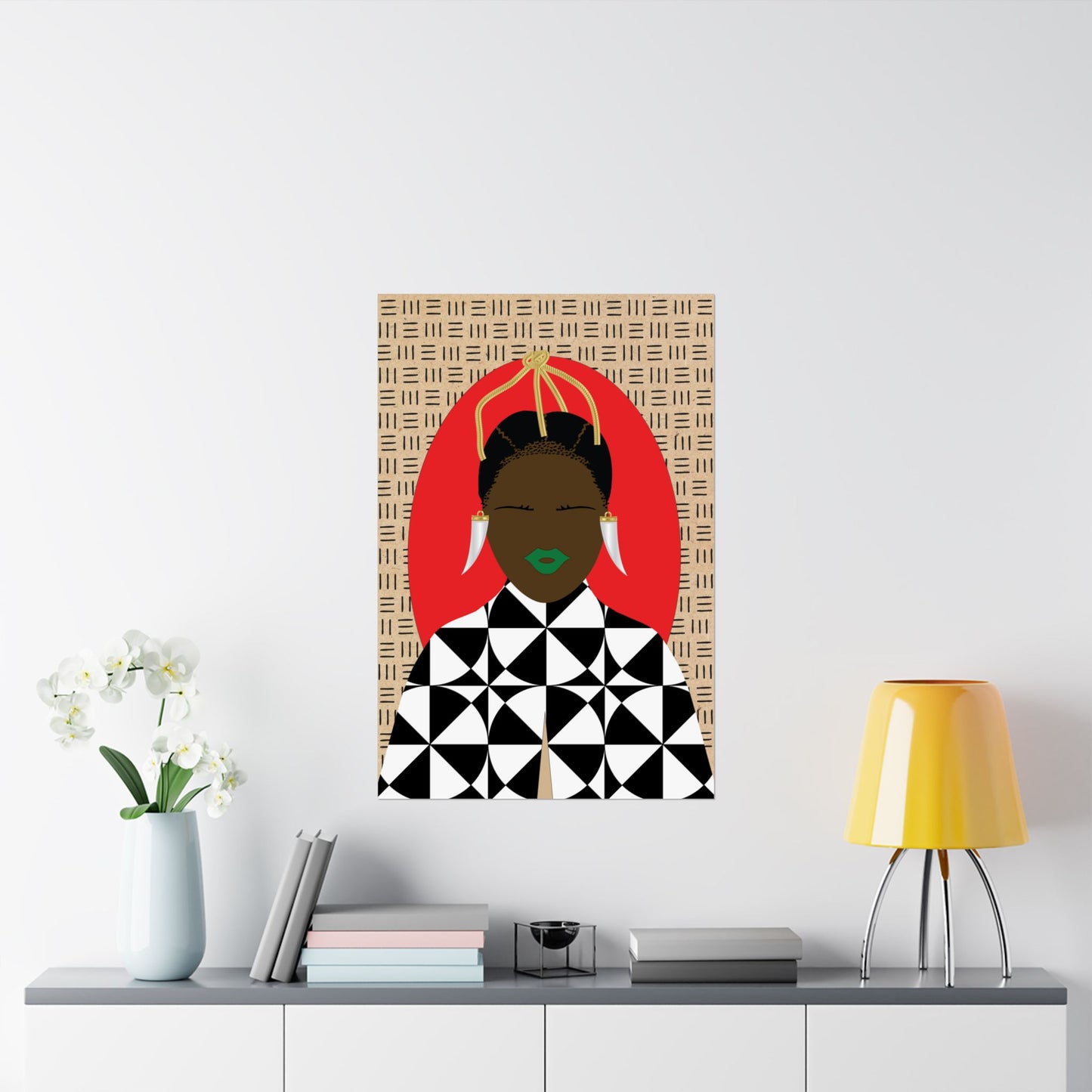 Sunny Babe(Chocolate) Hair Premium Matte Vertical Posters
