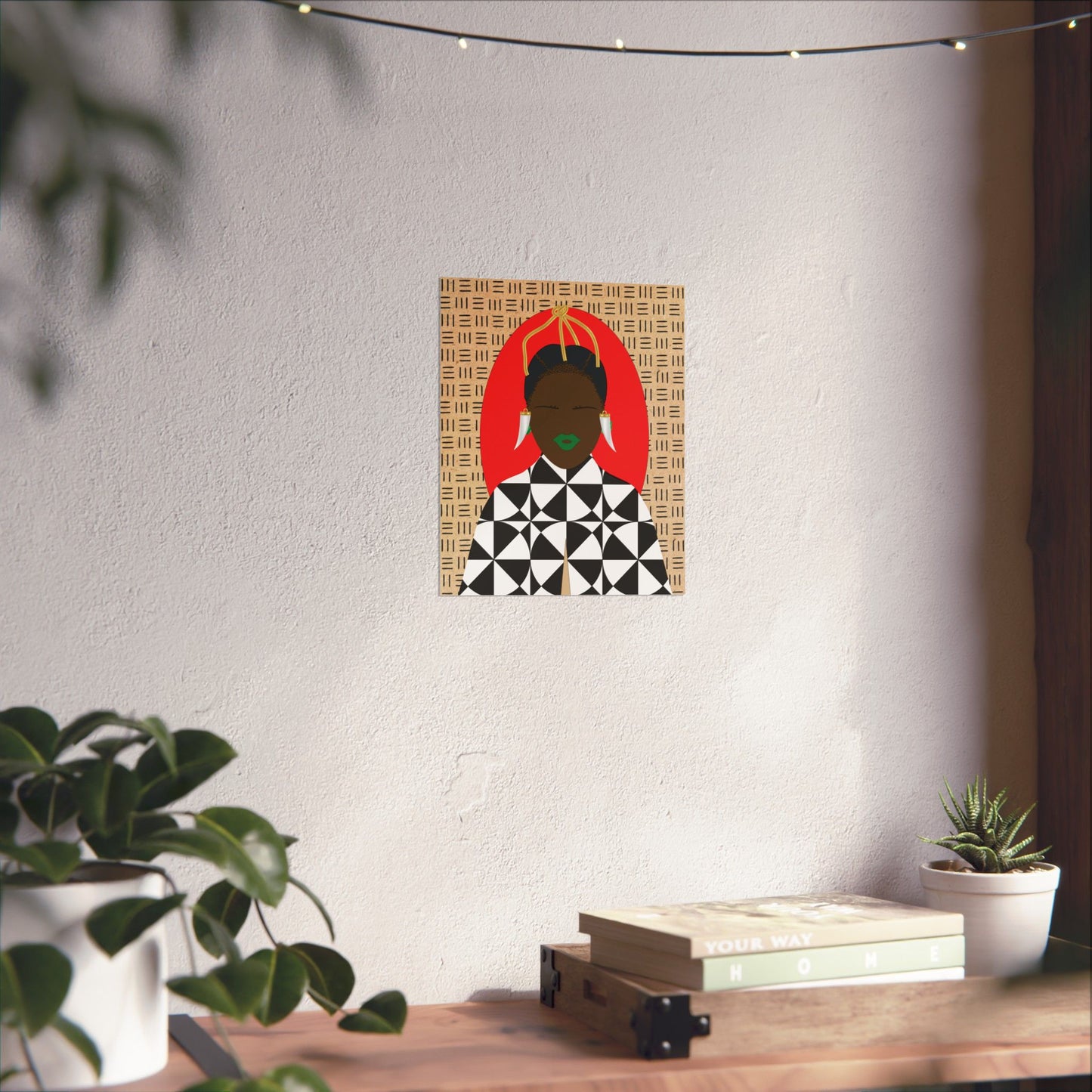 Sunny Babe(Chocolate) Hair Premium Matte Vertical Posters