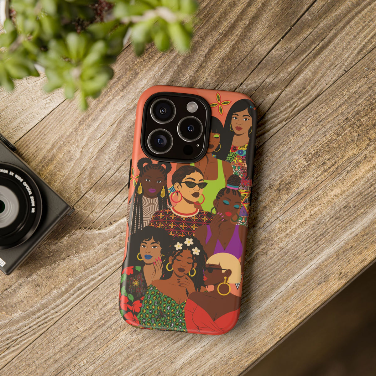 Black Girl Magic Collage Phone Case, African Art Design, Stylish Protective Cover for Samsung and iPhone, Unique Accessory, Gift Idea