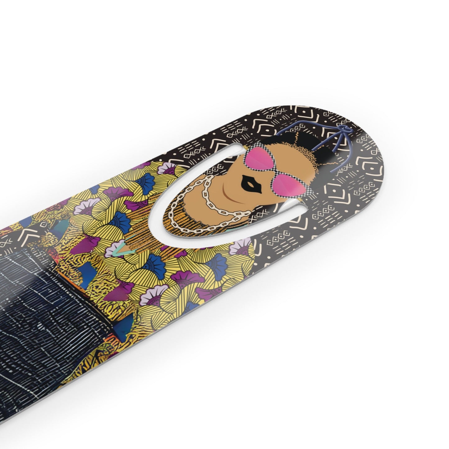 Mudcloth African Bookmark: Manyi Sand Design, Book Lover Gift