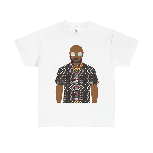 Le Monsieur Mudcloth Unisex Heavy Cotton Tee