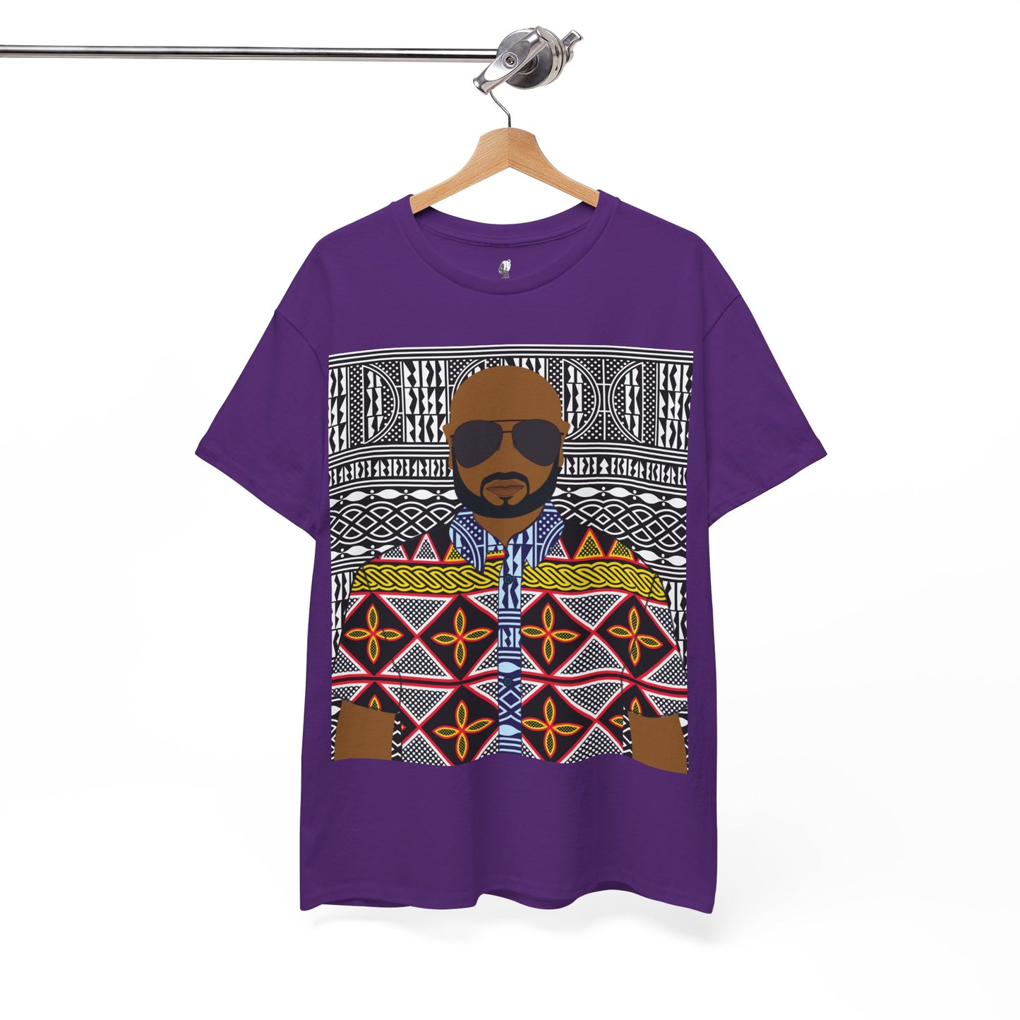 Le Monsieur Yellow Toghu on BW Ndop Unisex Heavy Cotton Tee