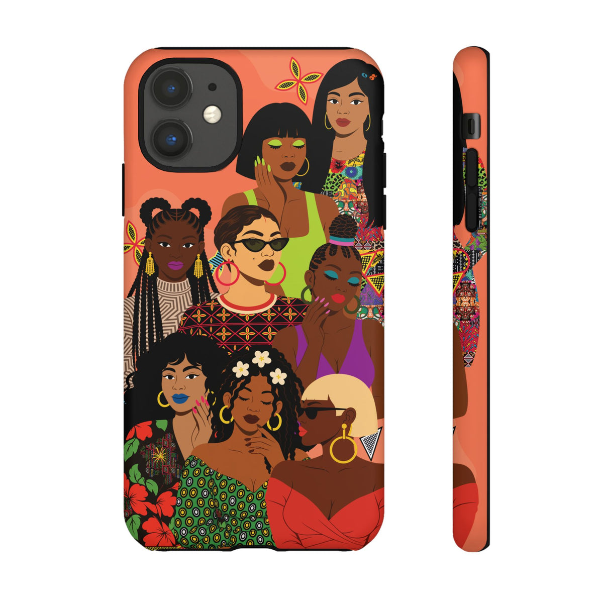 Black Girl Magic Collage Phone Case, African Art Design, Stylish Protective Cover for Samsung and iPhone, Unique Accessory, Gift Idea