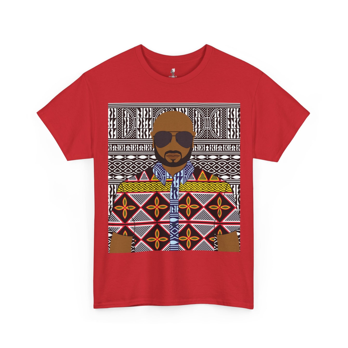 Le Monsieur Yellow Toghu on BW Ndop Unisex Heavy Cotton Tee