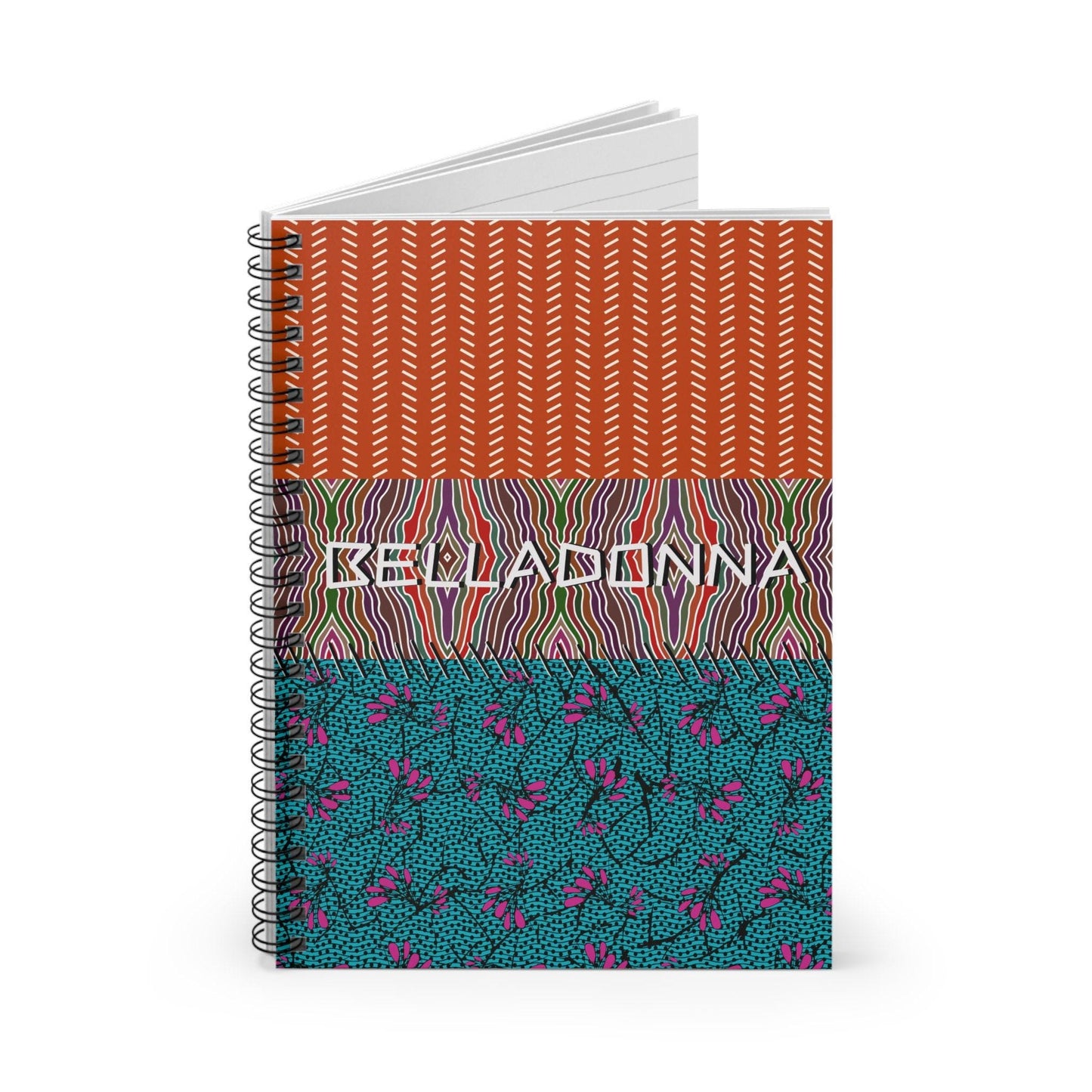 Custom  Personalized Obosso Front Cover Spiral Notebook - Ruled Line
