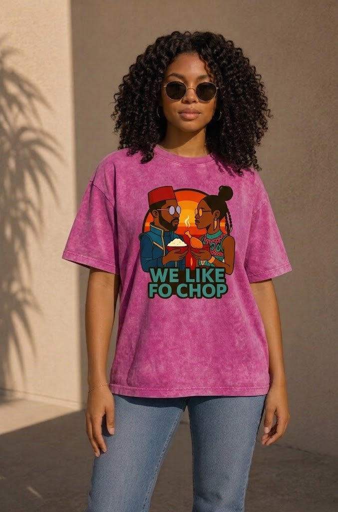 We Like Fo Chop Unisex Heavyweight Vintage Washed T-shirt
